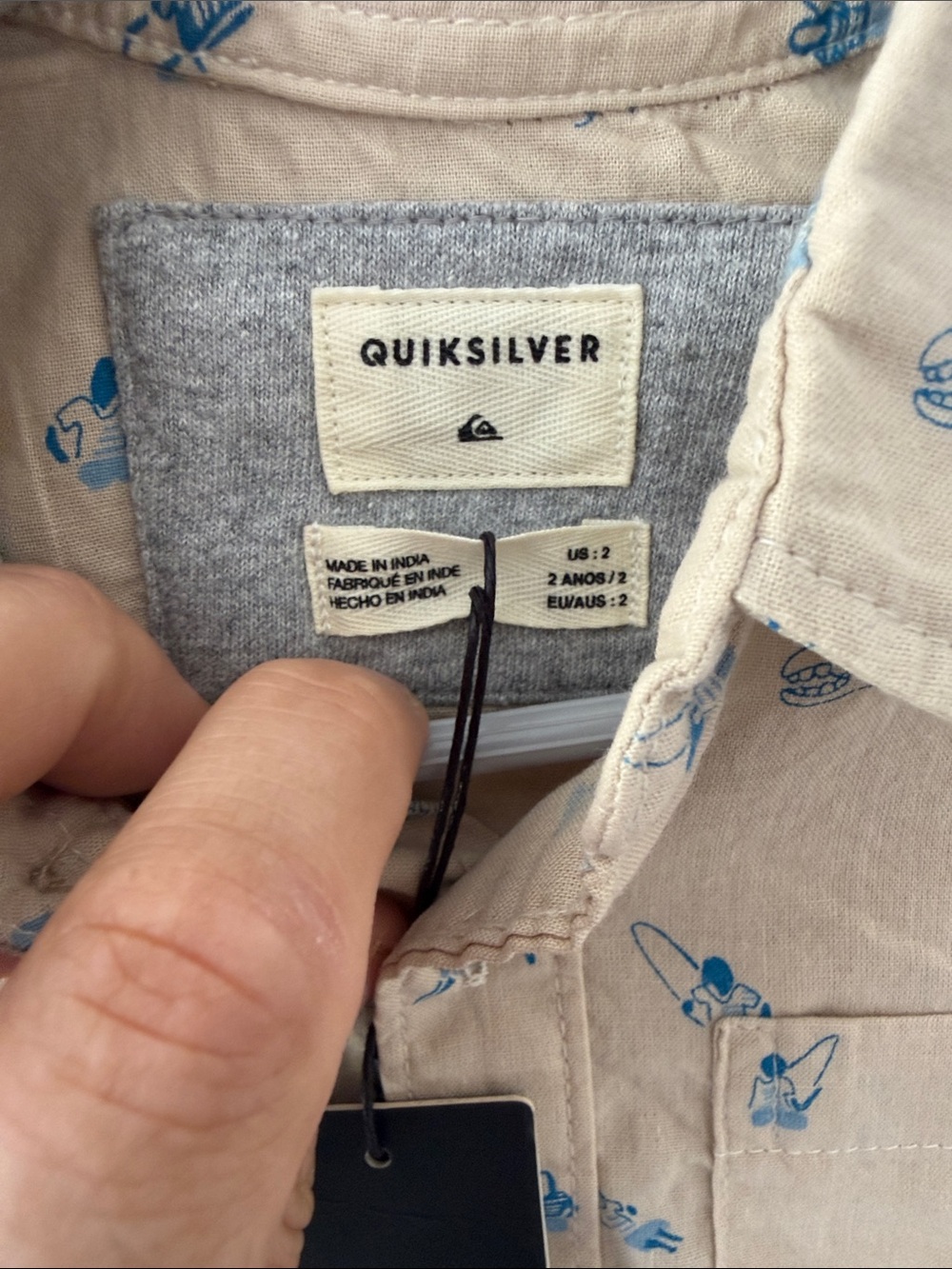 Boys Quiksilver Button Up - Picture 2 of 5